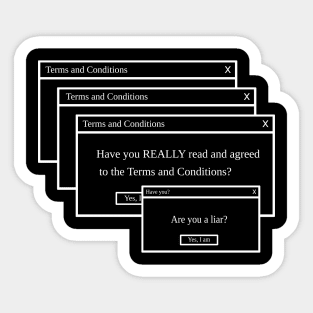 Terms & Conditions - LIAR Sticker